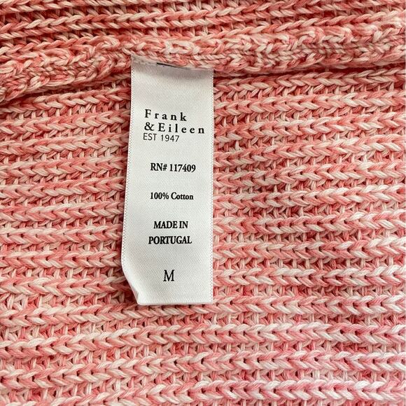 Frank & Eileen Montecito Sweater Vest Coral Reef Italian Cotton Size M NWOT - Picture 12 of 13